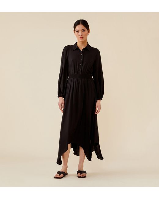 Finery London Black Charlie Viscose Dress