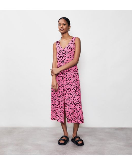 Women's Pink Basia Midi Dress