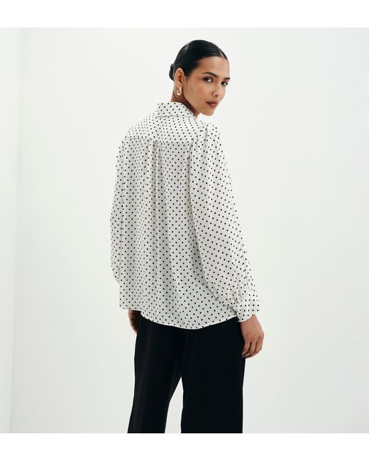 Finery London Multicolor Melina Button Through Lightweight Yoke Blouse
