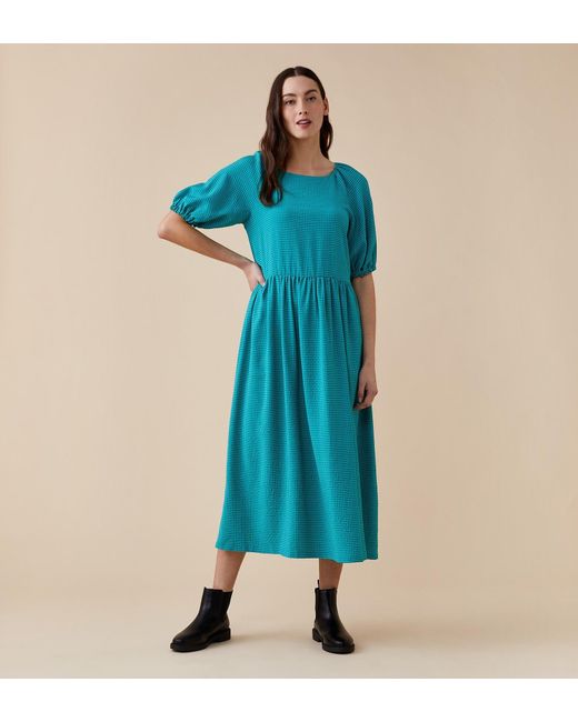 Finery London Blue Aurora Dress