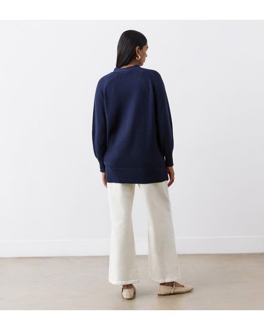 Finery London Blue Mila Cardigan