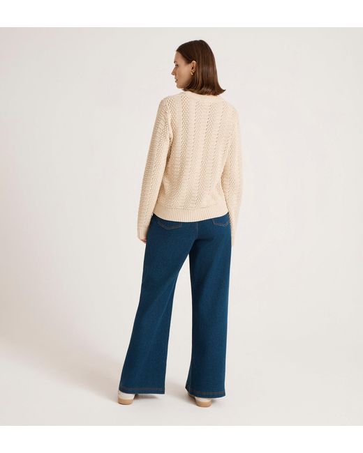 Finery London Natural Nova Knitted Jumper
