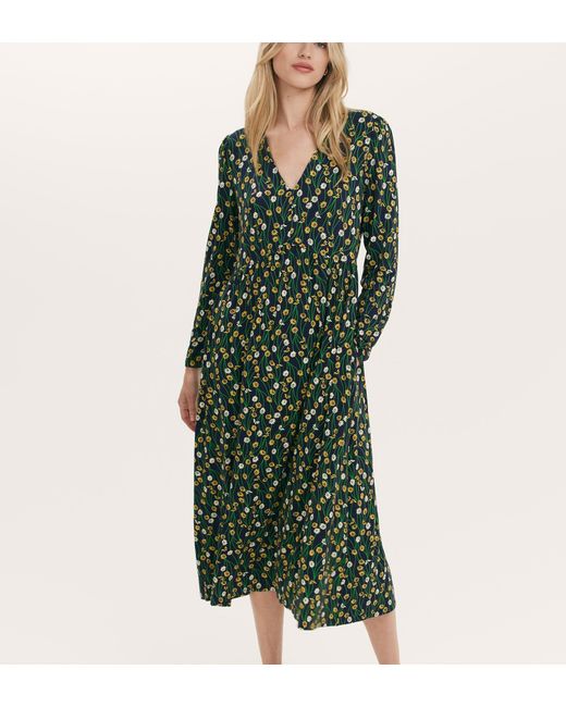 Finery London Green Madelyn Midi Dress