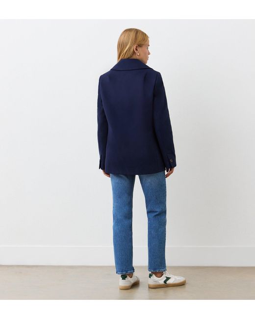 Finery UK Blue Gemma Double Breasted Jacket