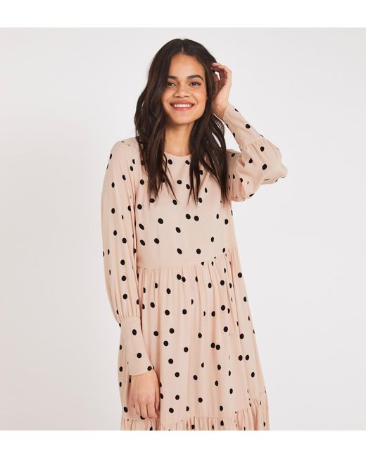 Finery London Multicolor Bella Midi Polka Dot Dress