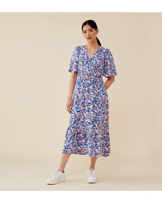 Women's Blue Alexia Midi Dress
