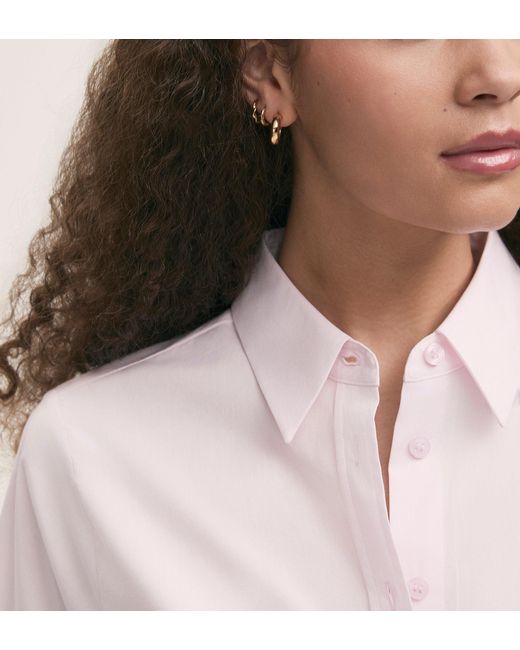 Finery London Pink Dillon Cotton Shirt
