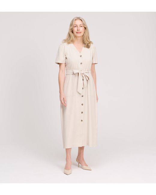 Finery London Pink Priscilla Cupro Midi Dress