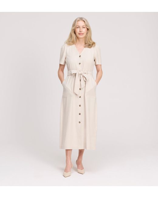 Finery London Pink Priscilla Cupro Midi Dress