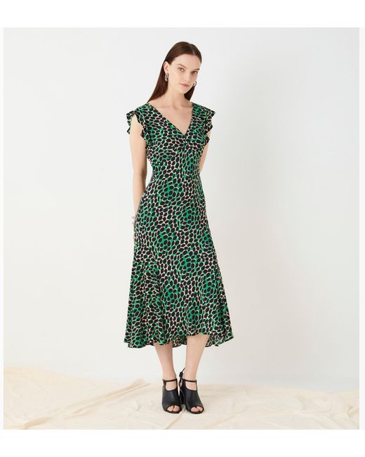 Women's Green Messina Print Dress