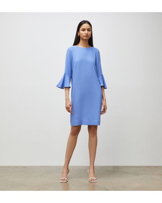 Finery London Blue Izzy Knee Length Dress