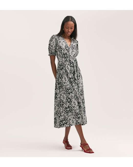 Finery London Multicolor Everleigh Crepe Midi Dress