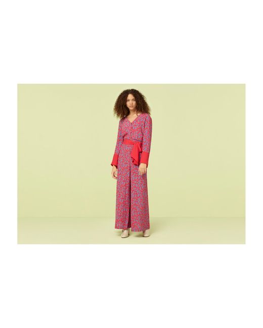 Women's Green Adalee Floral Print Jumpsuit