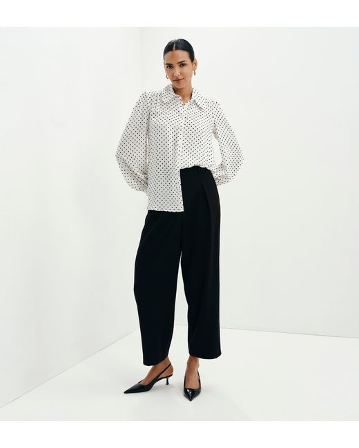Finery London Multicolor Melina Button Through Lightweight Yoke Blouse