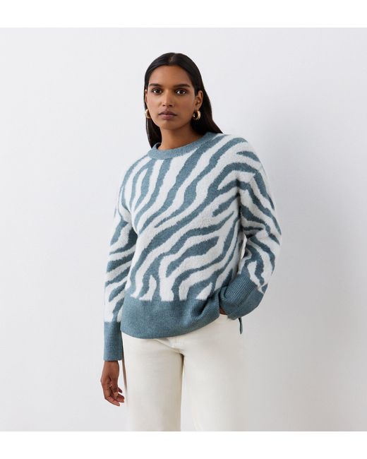 Women's Blue Tully Knitted Jumper