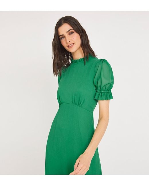 Finery London Green Camille Midi Dress