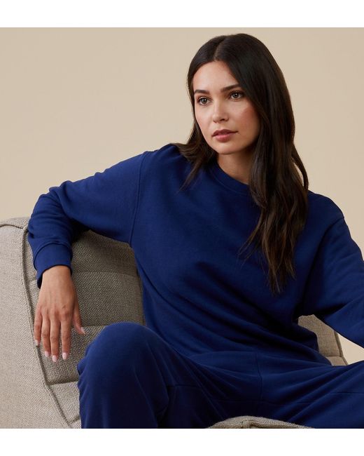 Women's Blue Rosy Sweatshirt