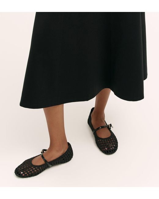 Finery London Black Mae Ponte Jersey Midi Skirt