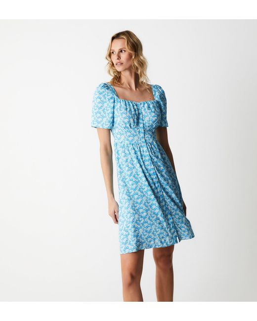 Finery London Blue Alyssa Mini Dress