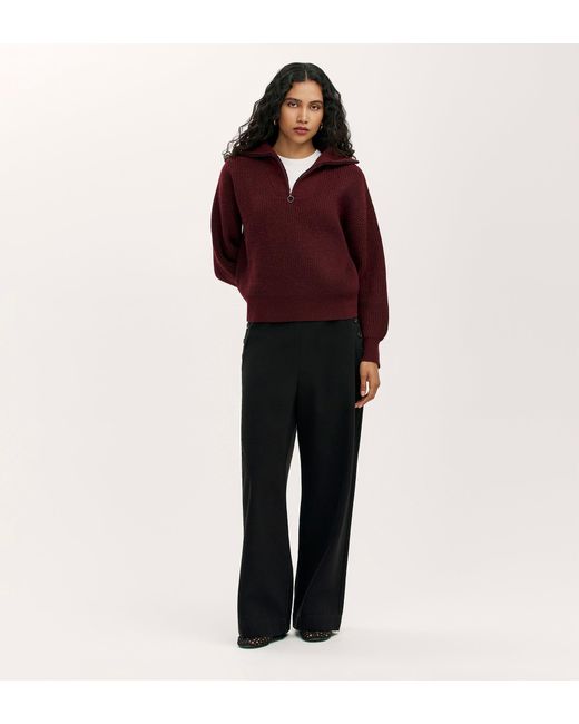 Finery London Red Maddy Knitted Jumper