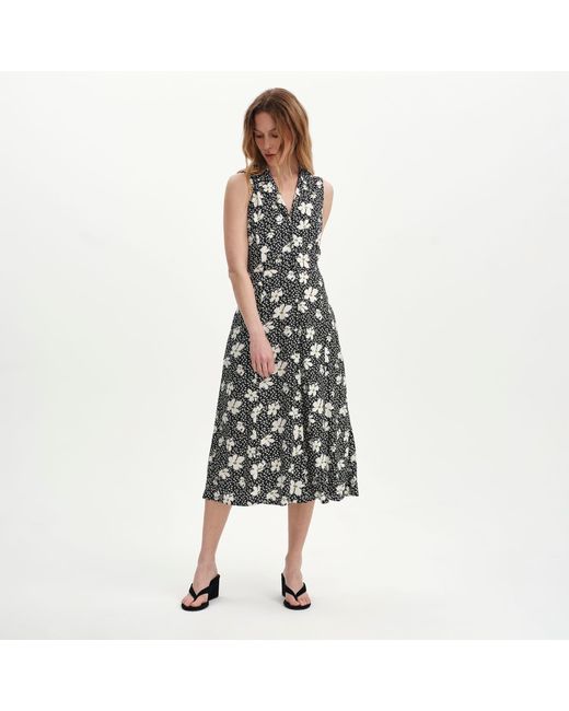 Finery London Multicolor Beatrice Sleeveless Midi Shirt Dress