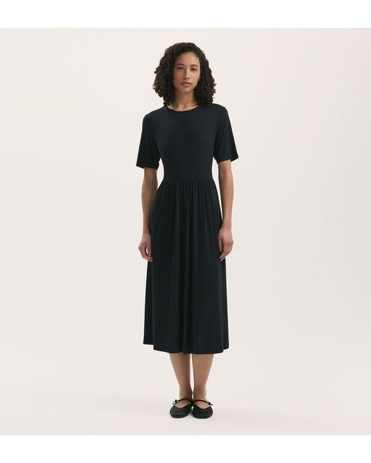 Women's Black Kathryn Jersey Midi T-Shirt Dress