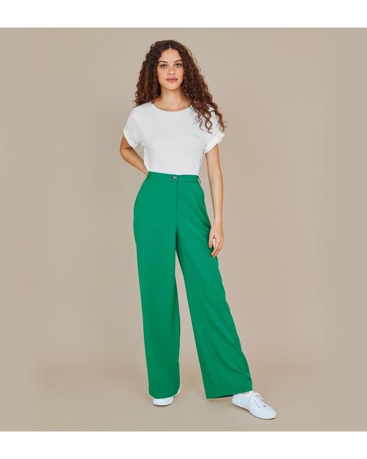 Finery London Green Kaden Trousers