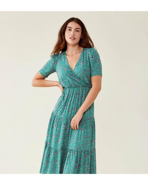 Finery London Blue Amara Midi Dress