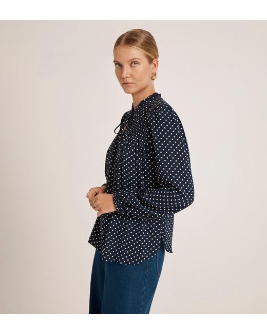 Finery London Blue Kiya Blouse