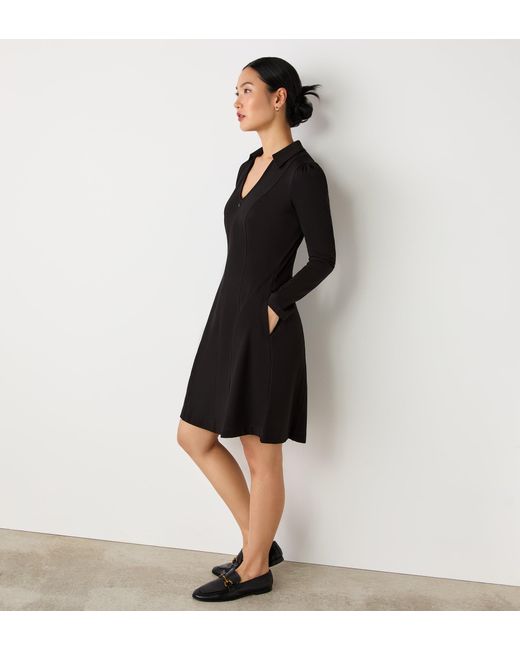 Finery London Black Bethany Ponte Jersey Midi Dress