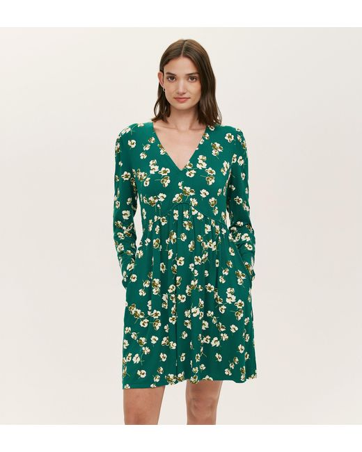Finery London Green Joanne Jersey Short Dress