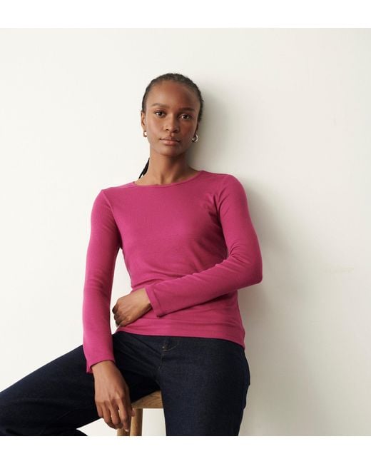 Women's Red Sandy Sleeve Top