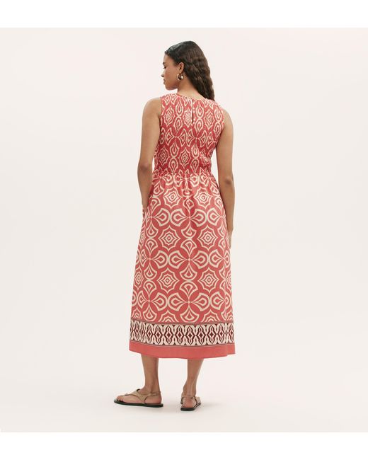 Finery London Red Skylar Midi Dress