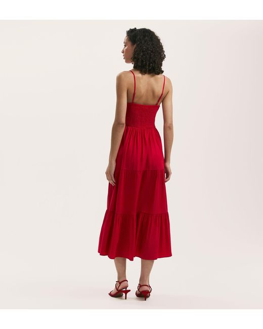 Finery London Emmie Cotton Midi Tiered Dress