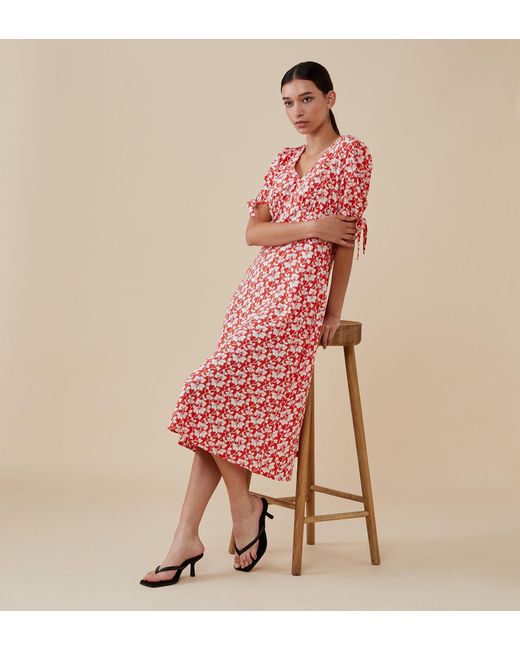 Women's Pink Claire Midi Dress