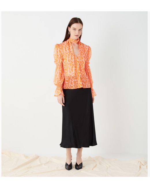Finery London Pink Maygrove Printed Georgette Top