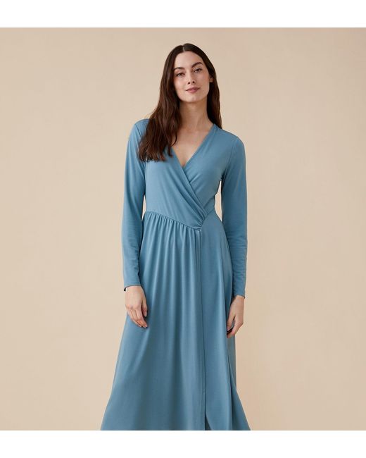 Finery London Blue Niamh Midi Dress