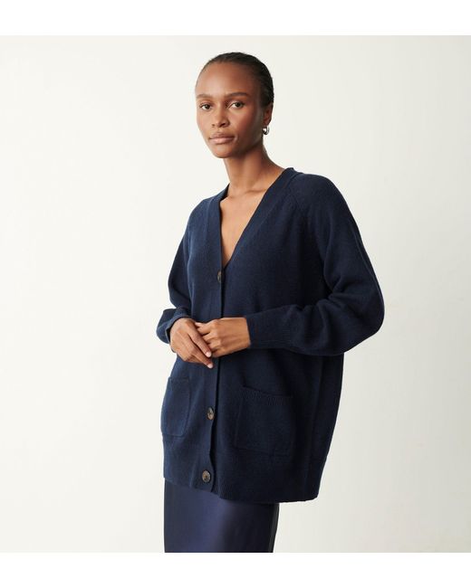 Finery London Blue Mila Cardigan