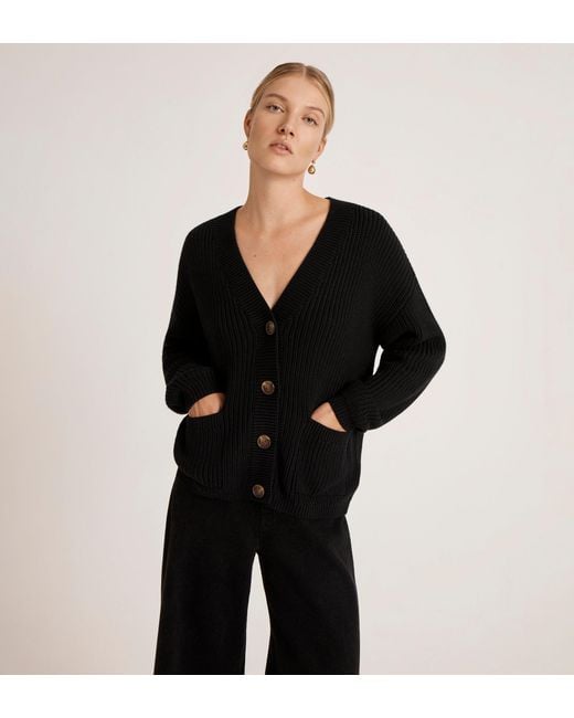Finery London Black Estella Knitted Cardigan
