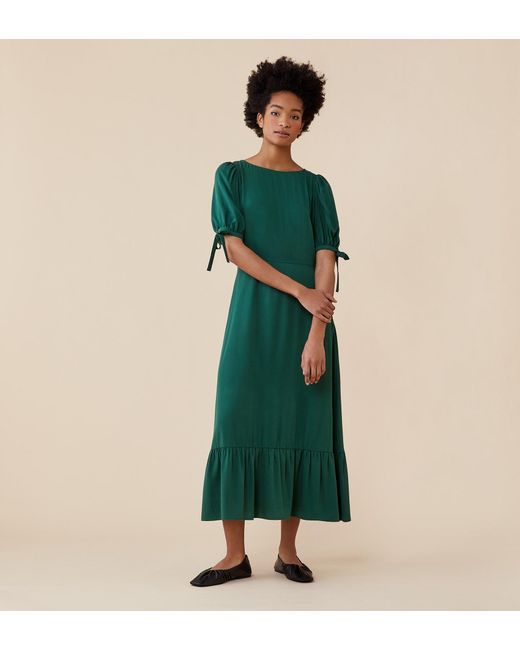 Finery London Green Ruby Midi Dress