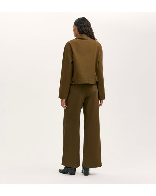 Finery London Green Kelsie Canvas Jacket