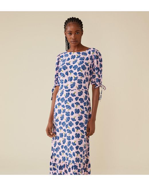 Finery London Blue Ruby Midi Dress