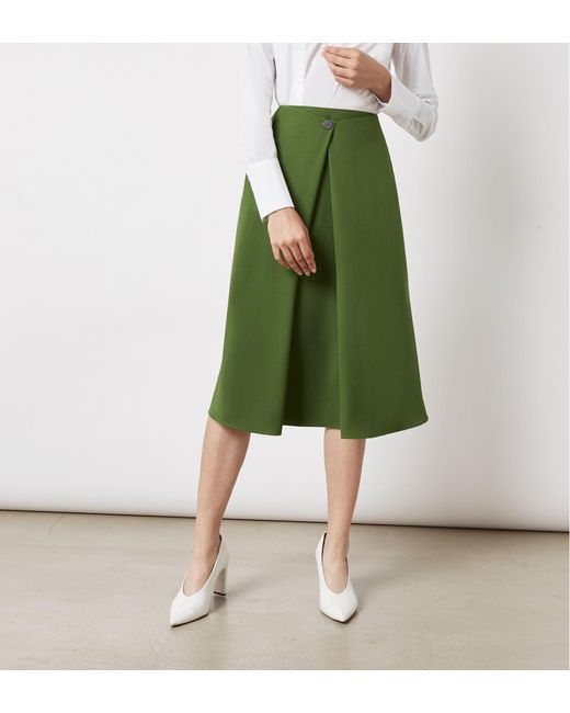 Finery London Green Archie Skirt
