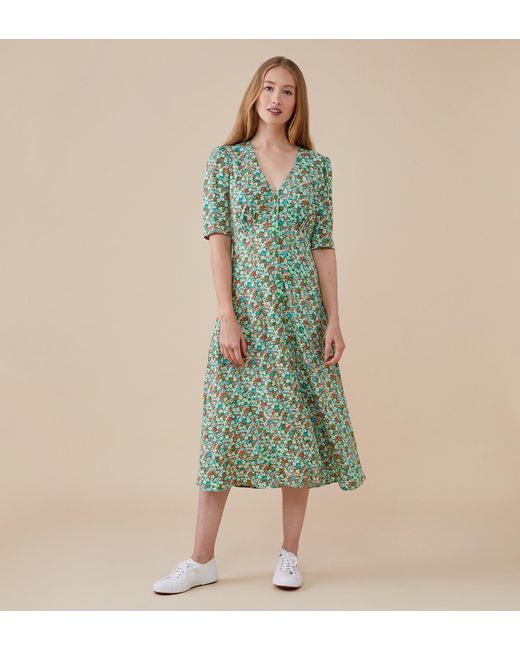 Women's Green Camilla Midi Dress
