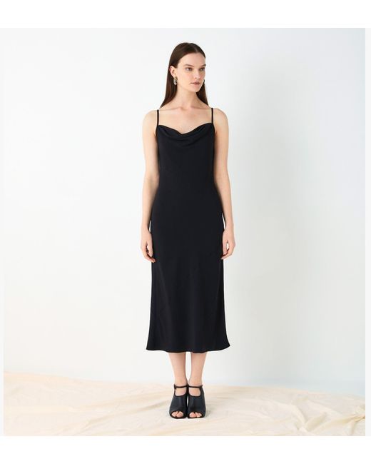 Finery London Blue Amela Slip Dress
