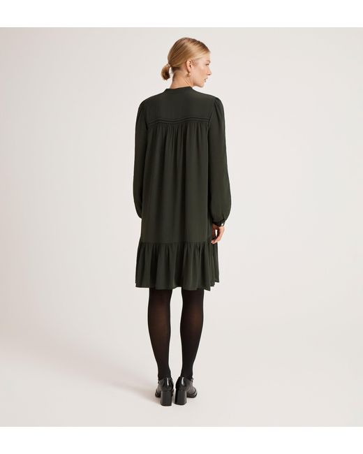 Finery London Black Beccy Crepe Short Dress