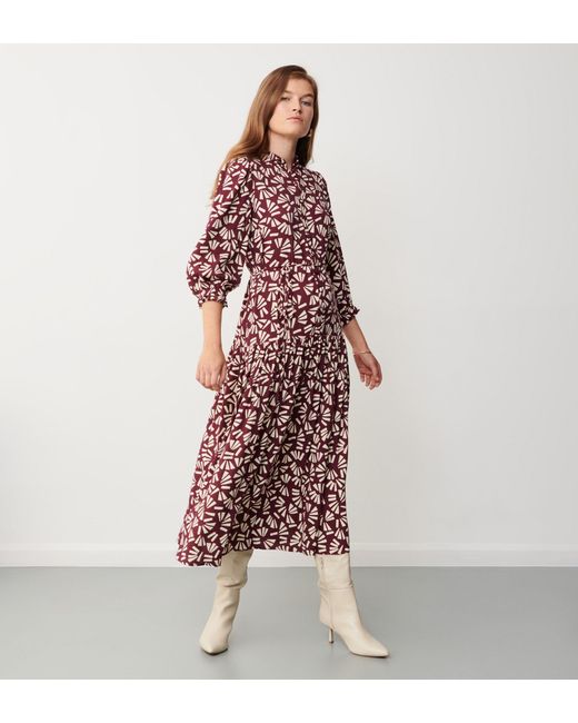 Finery London Red Poppy Midi Dress