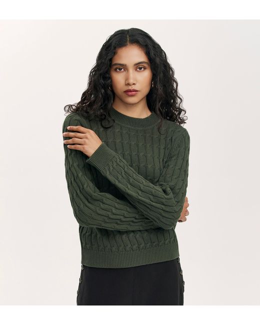 Finery London Green Frida Knitted Jumper