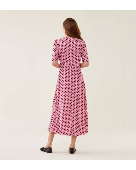 Finery London Pink Camilla Midi Dress