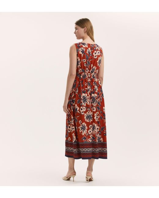 Finery London Red Willow Sleeveless Midi Dress